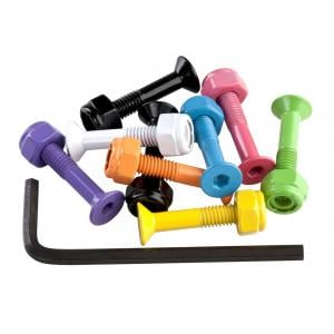 ENUFF Multicolored Allen Key Skateboard Bolts