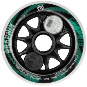 Powerslide Graphix White LED 100mm 86A Wheel