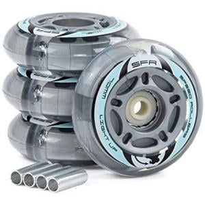 SFR Light Up LED 72mm Inline Skate Wheels